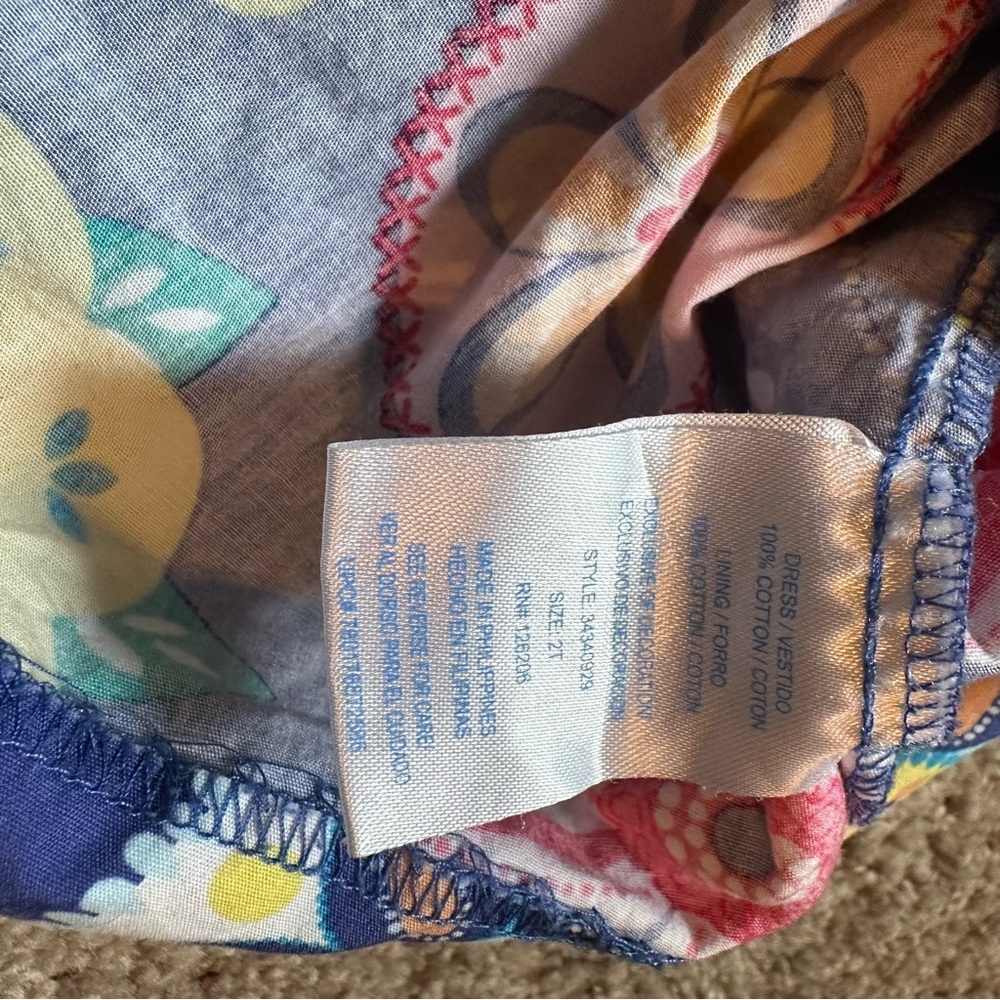 Marmellata Multicolor Smocked Dress Girls Size 2T - Picture 6 of 6